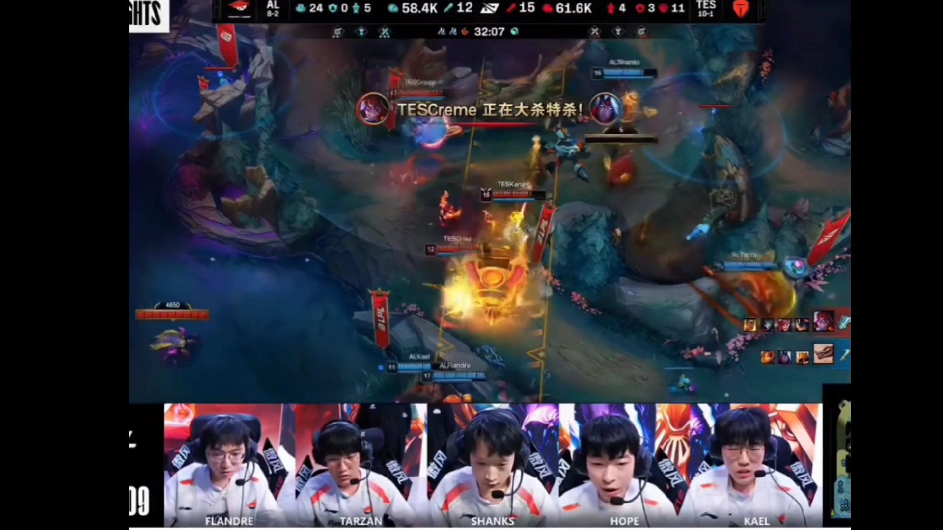 包含TES爆冷EG，JackeyLove关键制胜的词条